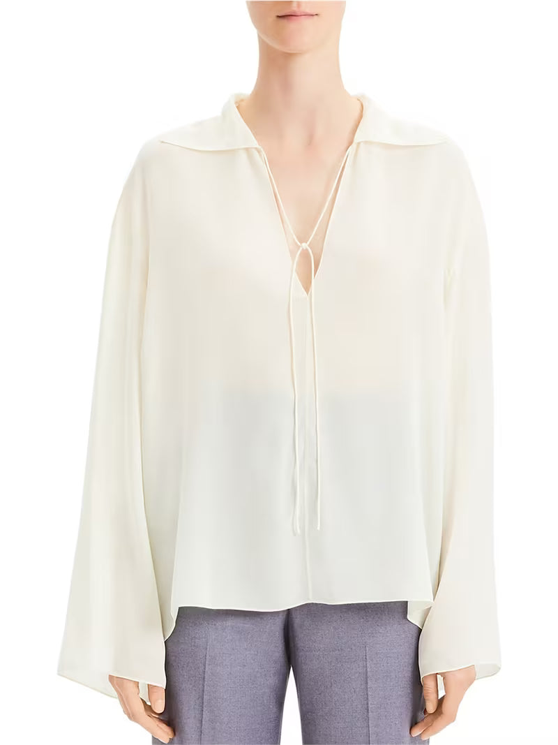 Womens Chiffon Sailor Pullover Blouse