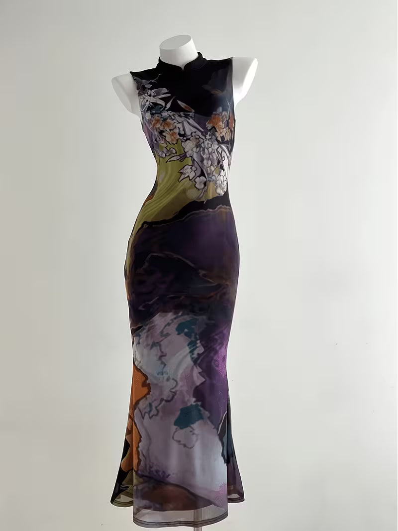 New Spring/Summer Styles | New Chinese Style | Cheongsam | And Figure-Flattering | Elegant Temperament | Suitable for Daily Commute, Gatherings, Business Occasions | Beautiful Women'S Dress