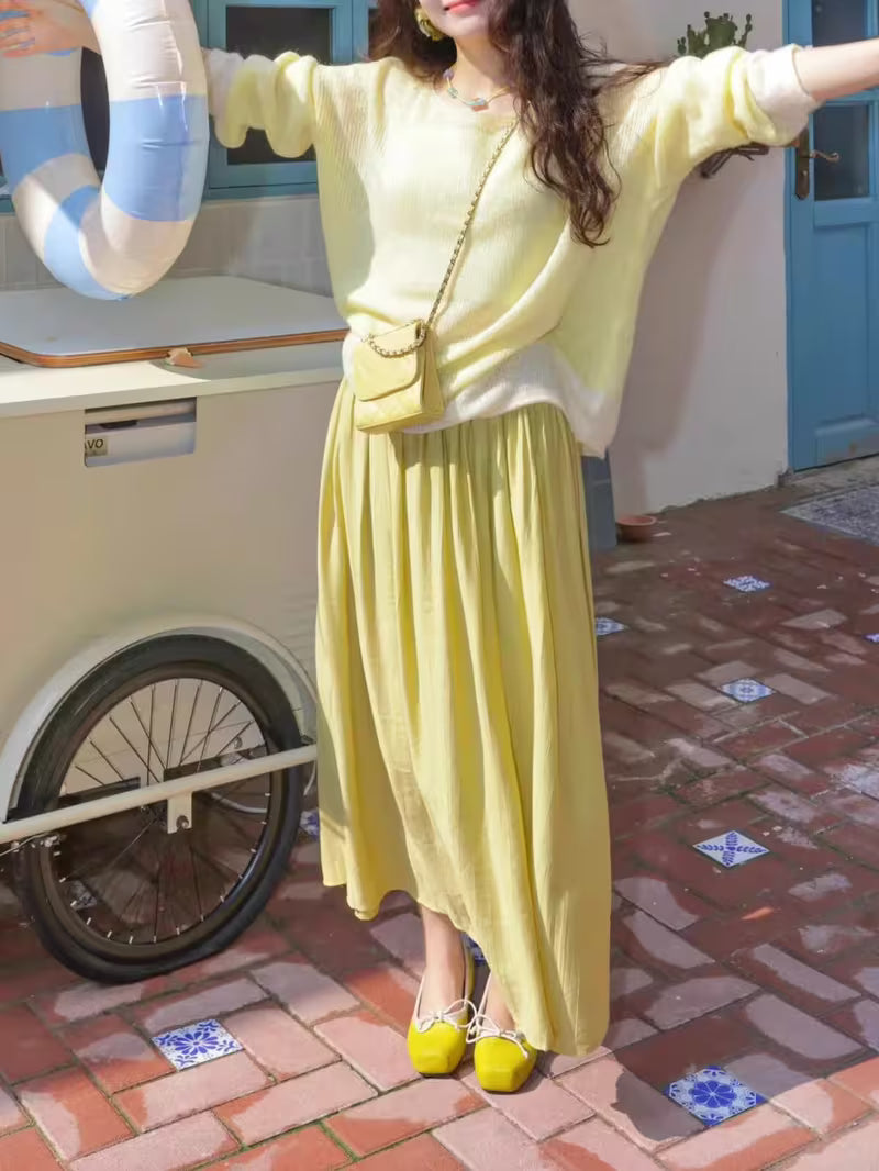 2025 New Korean-Style Age-Reducing Dopamine Skirt