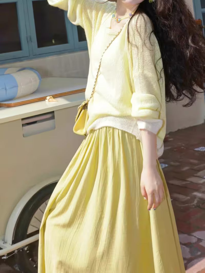 2025 New Korean-Style Age-Reducing Dopamine Skirt