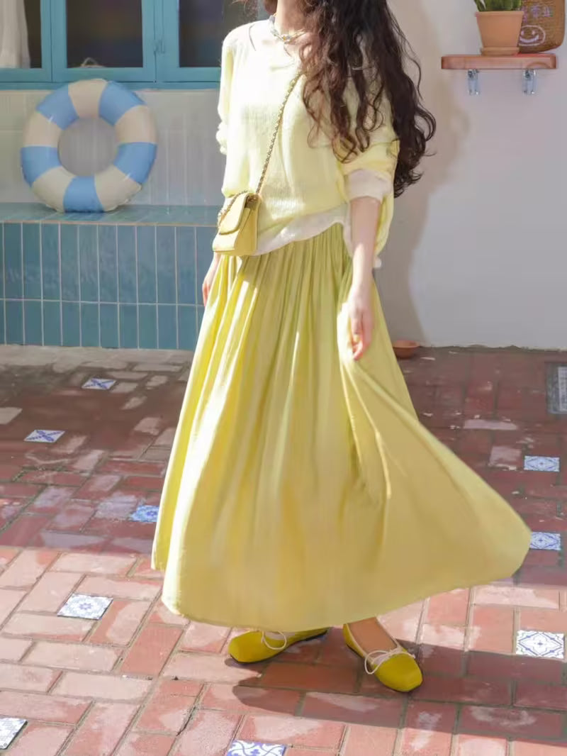 2025 New Korean-Style Age-Reducing Dopamine Skirt