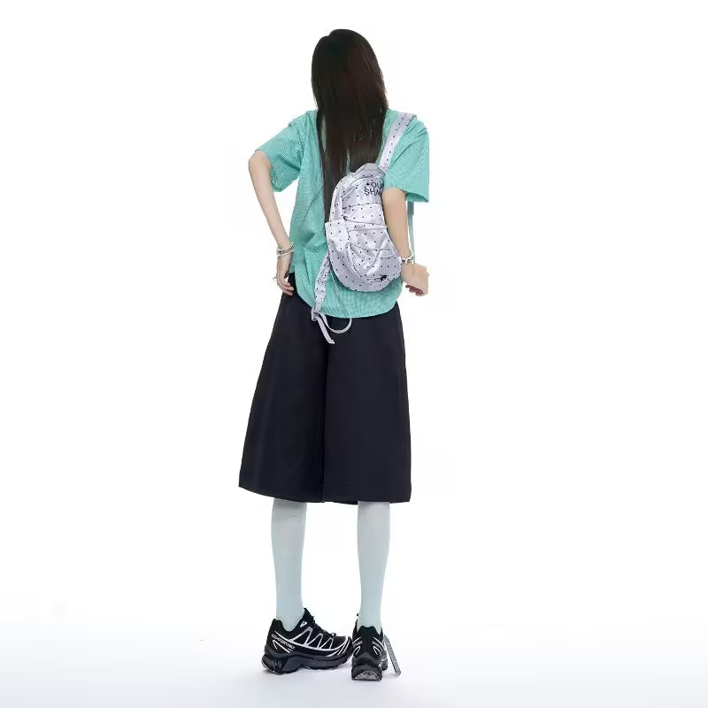2026 New Summer Korean Style Relaxed Casual Pants for Women with Elastic Waist, Loose, Comfortable