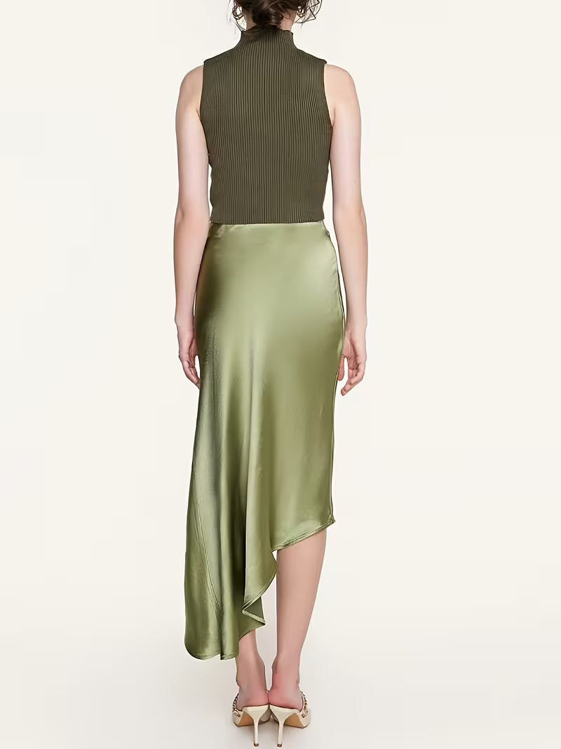 Elegant Satin Skirt for Women