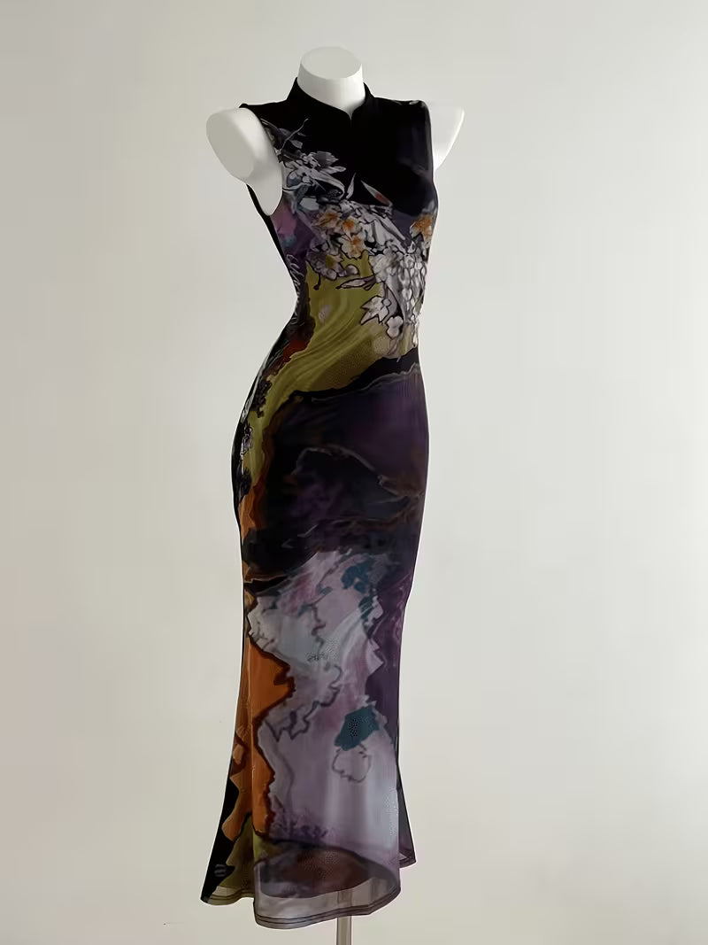 New Spring/Summer Styles | New Chinese Style | Cheongsam | And Figure-Flattering | Elegant Temperament | Suitable for Daily Commute, Gatherings, Business Occasions | Beautiful Women'S Dress